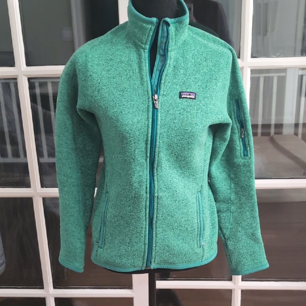 Patagonia Green Full-Zip Fleece Jacket